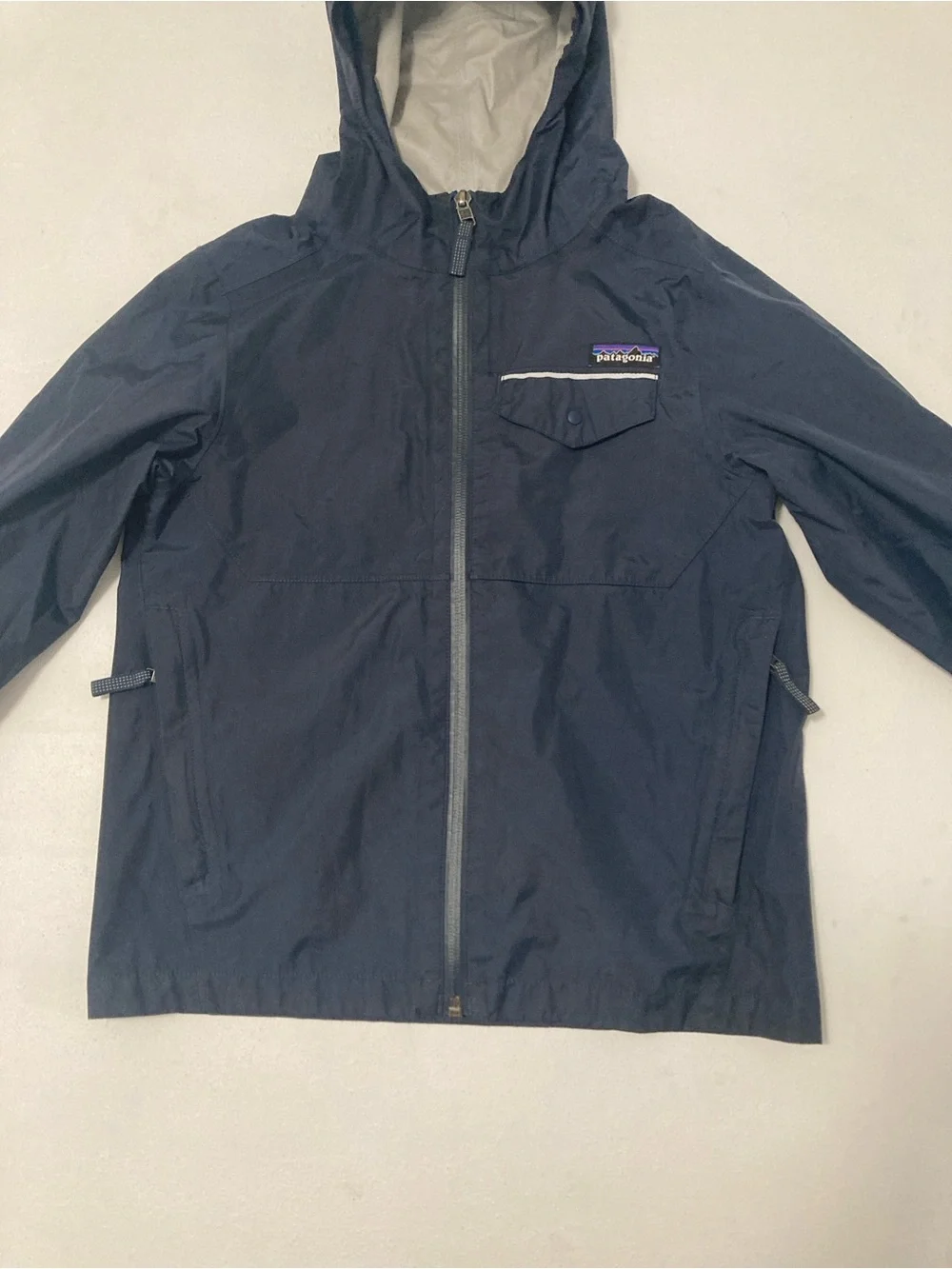 Patagonia Torrentshell Rain Jacket  Hooded Kids Infant XS 5-6 Black